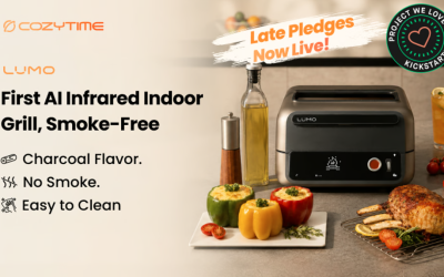 COZYTIME LUMO: First AI Infrared Indoor Grill, Smoke-Free